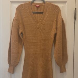 Staud Beautiful Camel Colored Sweater Dress In Great Condition!
